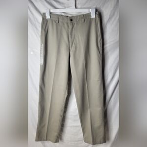 NEW Haggar Black Label Classic Fit Wrinkle Free Plain Front Cotton Pants 31x30